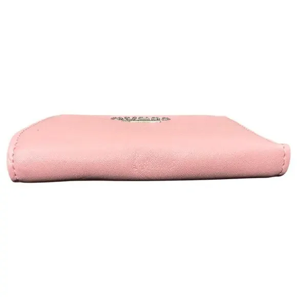 Guess Pink Leather Bifold Wallet Card Holder Coin Purse Los Angeles - Picture 6 of 9